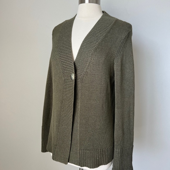 Vintage Talbots Collection Silk Blend One Button Knit Cardigan Sweater Large. - Picture 15 of 15